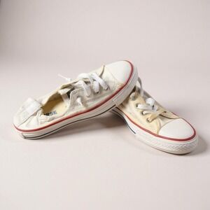 Converse Chuck Taylor All Star Shoreline Sneakers White Womens Size 8 Slip On